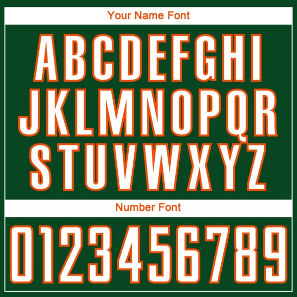 Custom Green Orange White-Kelly Green Gradient Horizontal Stripes Sublimation Soccer Uniform Jersey