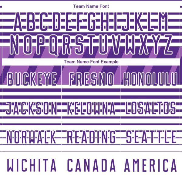 Custom Purple White-Medium Purple Gradient Horizontal Stripes Sublimation Soccer Uniform Jersey