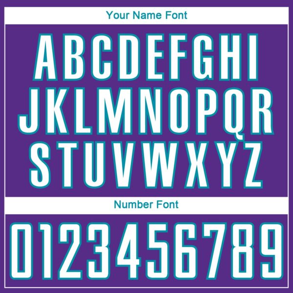 Custom Purple White Teal-Medium Purple Gradient Horizontal Stripes Sublimation Soccer Uniform Jersey