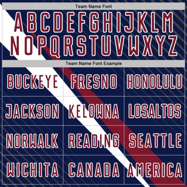 Custom Navy Crimson-White Diagonal Stripes Sports Sublimation Soccer Uniform Jersey