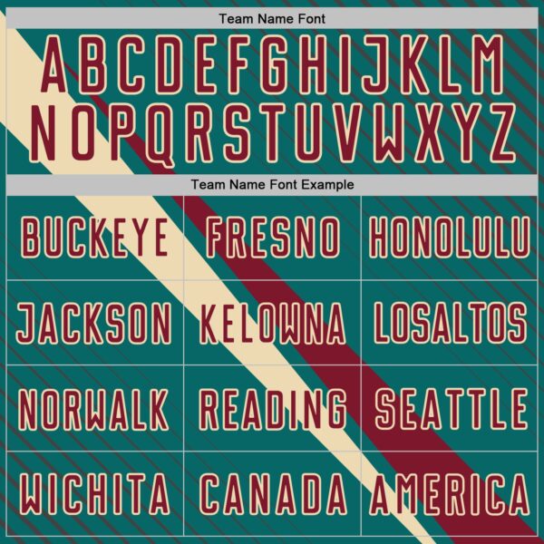 Custom Teal Crimson-Cream Diagonal Stripes Sports Sublimation Soccer Uniform Jersey