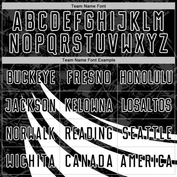 Custom Black White Distressed Diagonal Stripes Wind Shapes Sports Sublimation Soccer Uniform Jersey