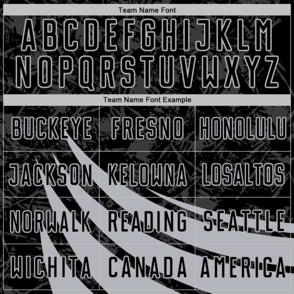 Custom Black Gray Distressed Diagonal Stripes Wind Shapes Sports Sublimation Soccer Uniform Jersey