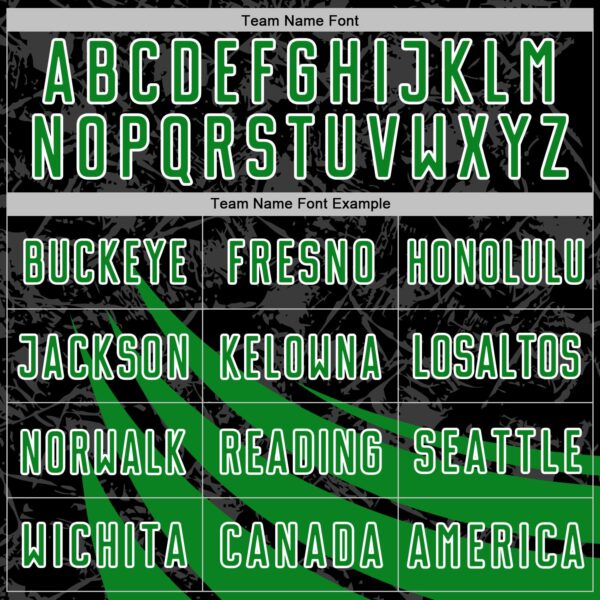 Custom Black Grass Green-White Distressed Diagonal Stripes Wind Shapes Sports Sublimation Soccer Uniform Jersey