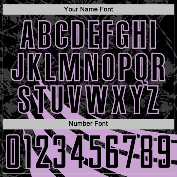 Custom Black Light Purple Distressed Diagonal Stripes Wind Shapes Sports Sublimation Soccer Uniform Jersey