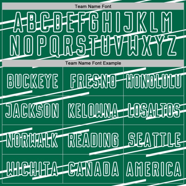 Custom Kelly Green White Diagonal Pinstripes Lines Sports Sublimation Soccer Uniform Jersey