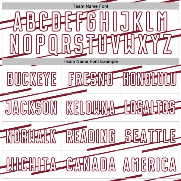 Custom White Crimson Diagonal Pinstripes Lines Sports Sublimation Soccer Uniform Jersey