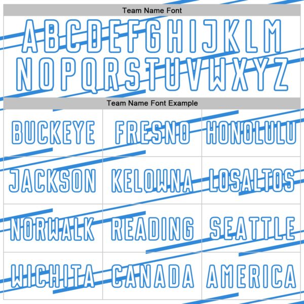 Custom White Powder Blue Diagonal Pinstripes Lines Sports Sublimation Soccer Uniform Jersey