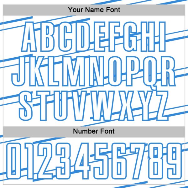 Custom White Powder Blue Diagonal Pinstripes Lines Sports Sublimation Soccer Uniform Jersey