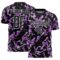 Custom Black White-Purple Geometric Camo Fragment Sports Sublimation Soccer Uniform Jersey