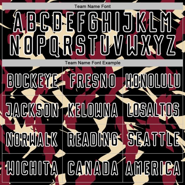 Custom Black White Crimson-Cream Geometric Camo Fragment Sports Sublimation Soccer Uniform Jersey