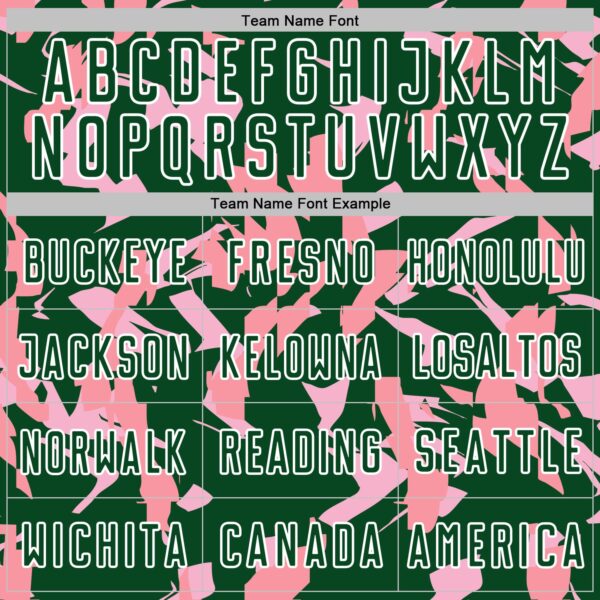 Custom Green White-Pink Geometric Camo Fragment Sports Sublimation Soccer Uniform Jersey