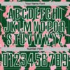 Custom Green White-Pink Geometric Camo Fragment Sports Sublimation Soccer Uniform Jersey