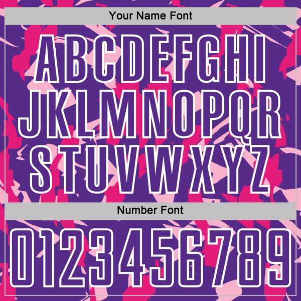 Custom Purple White-Pink Geometric Camo Fragment Sports Sublimation Soccer Uniform Jersey