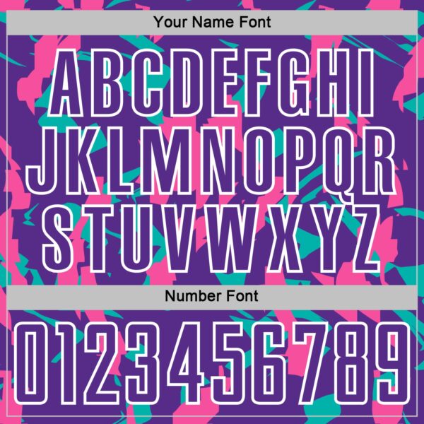 Custom Purple White Pink-Aqua Geometric Camo Fragment Sports Sublimation Soccer Uniform Jersey