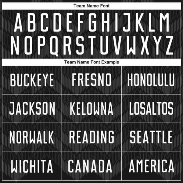 Custom Black White-Steel Gray Colombia Zigzag Pattern Sublimation Soccer Uniform Jersey