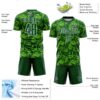 Custom Green Aurora Green-White Colombia Butterfly Wings Pattern Sublimation Soccer Uniform Jersey