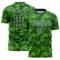 Custom Green Aurora Green-White Colombia Butterfly Wings Pattern Sublimation Soccer Uniform Jersey