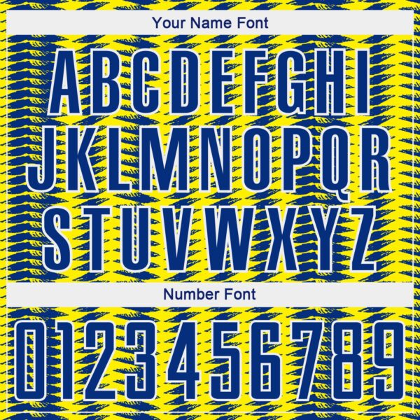 Custom Light Yellow Royal-White Colombia Feather Pattern Sublimation Soccer Uniform Jersey