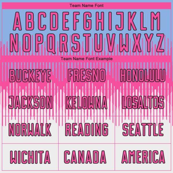 Custom Light Blue Pink Black-White Colombia Gradient Lines Sublimation Soccer Uniform Jersey