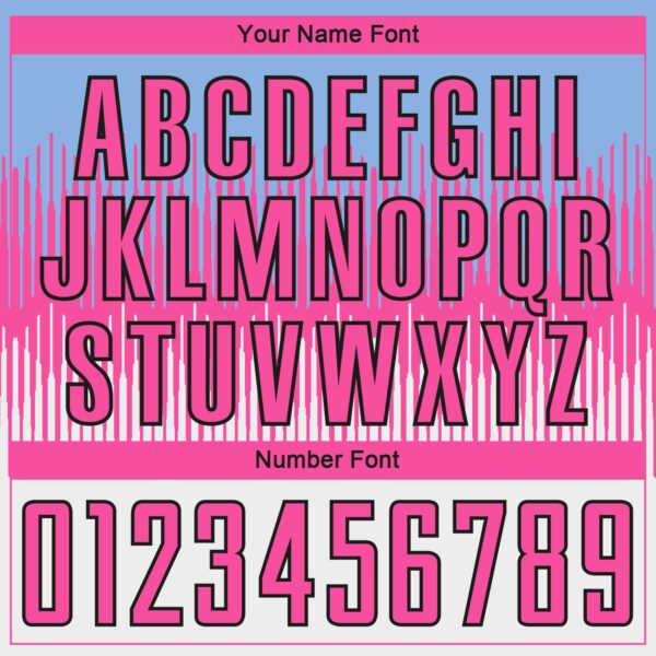 Custom Light Blue Pink Black-White Colombia Gradient Lines Sublimation Soccer Uniform Jersey