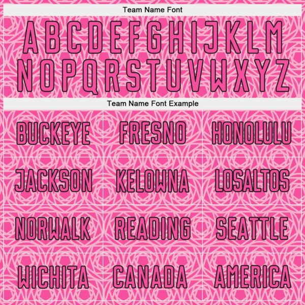 Custom Light Pink Pink-Black Colombia Geometric Interlocking Pattern Sublimation Soccer Uniform Jersey