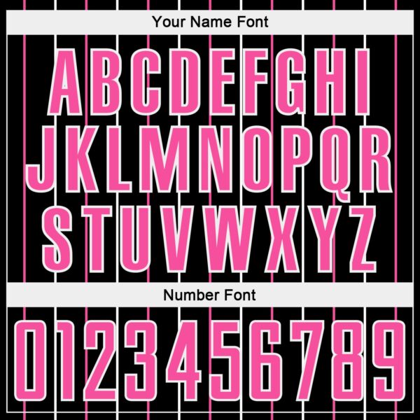 Custom Black Pink-White France Vertical Pinstripe Sublimation Soccer Uniform Jersey