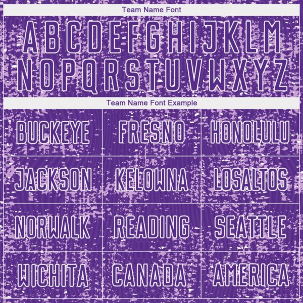 Custom Purple Light Purple-White France Speckle Sublimation Soccer Uniform Jersey