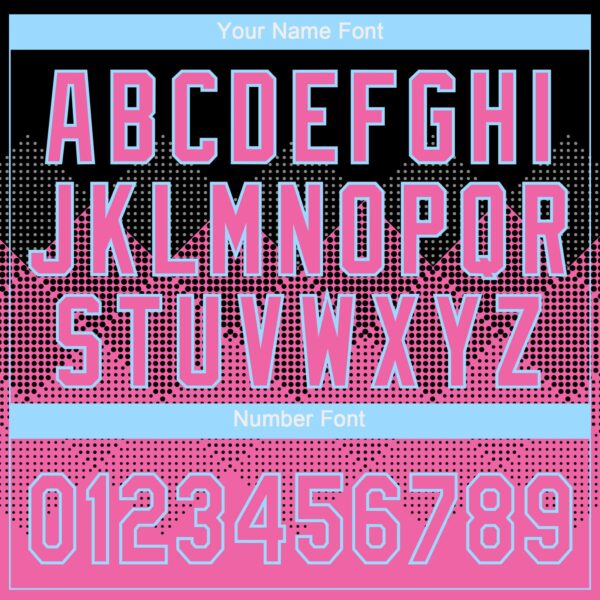 Custom Black Pink-Light Blue 3D Pattern Gradient Square Shapes Two-Button Unisex Softball Jersey