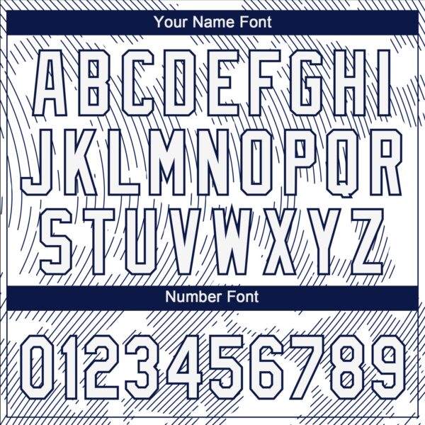 Custom White White-Navy 3D Pattern Two-Button Unisex Softball Jersey