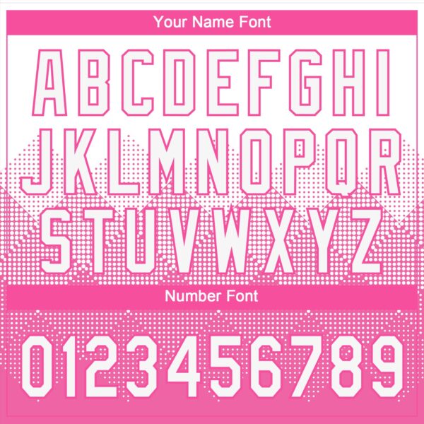 Custom Pink White 3D Pattern Gradient Square Shapes Two-Button Unisex Softball Jersey