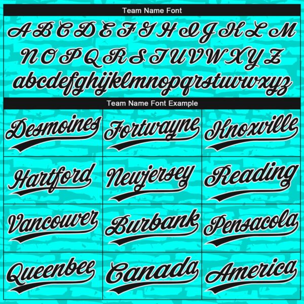 Custom Teal Black-White 3D Pattern Two-Button Unisex Softball Jersey