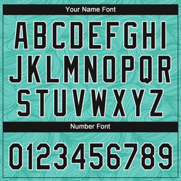 Custom Teal Black-White 3D Pattern Two-Button Unisex Softball Jersey