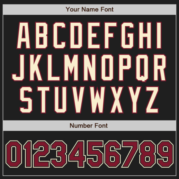 Custom Black Crimson-Cream Two-Button Unisex Softball Jersey