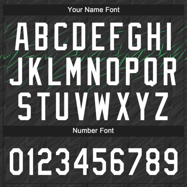 Custom Black White-Neon Green 3D Pattern Two-Button Unisex Softball Jersey