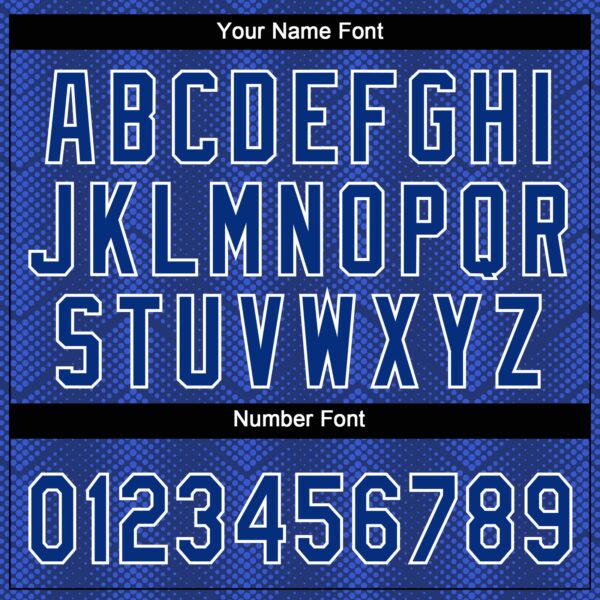 Custom Royal Royal-Navy 3D Pattern Two-Button Unisex Softball Jersey