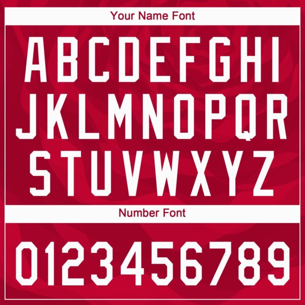 Custom Red White 3D Pattern Two-Button Unisex Softball Jersey