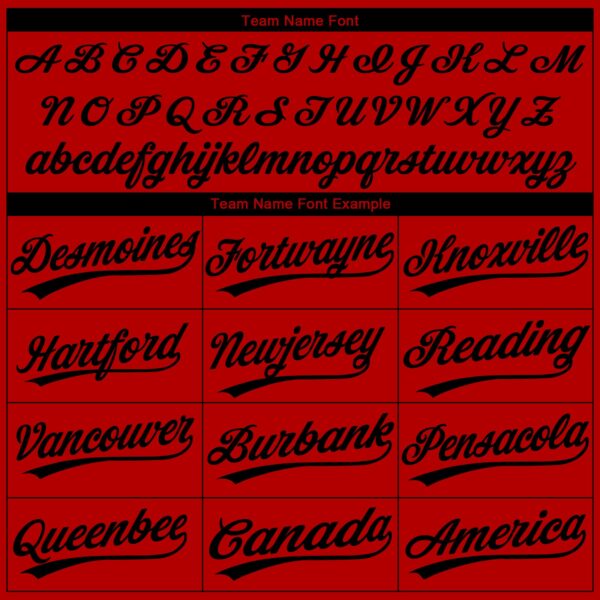 Custom Red Black Two-Button Unisex Softball Jersey