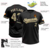 Custom Black Camo-City Cream Two-Button Unisex Softball Jersey