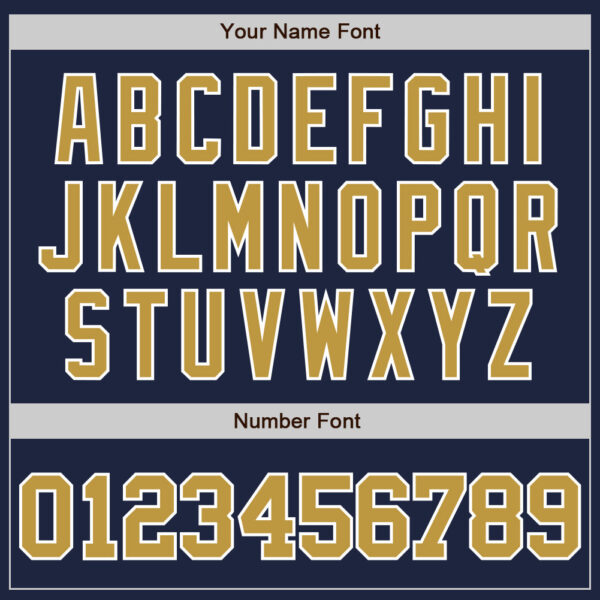 Custom Navy Old Gold-White Two-Button Unisex Softball Jersey