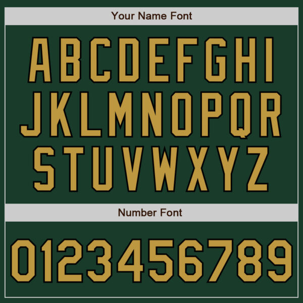 Custom Green Old Gold-Black Two-Button Unisex Softball Jersey