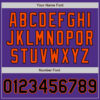 Custom Purple Black-Orange Two-Button Unisex Softball Jersey