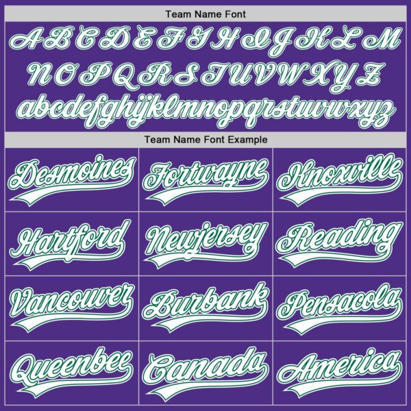 Custom Purple White-Kelly Green Two-Button Unisex Softball Jersey