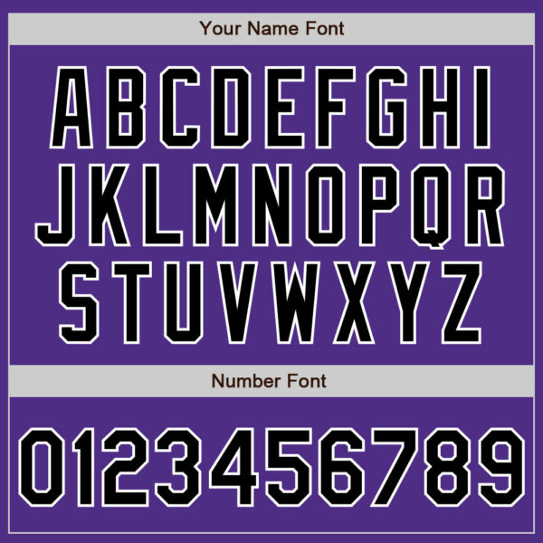 Custom Purple Black-White Two-Button Unisex Softball Jersey