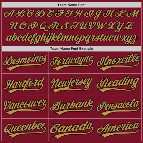 Custom Crimson Black-Old Gold Two-Button Unisex Softball Jersey