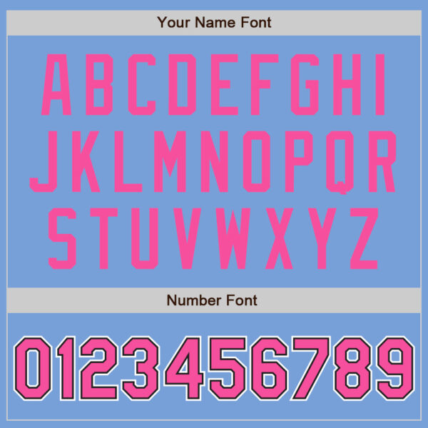 Custom Light Blue Pink-Black Two-Button Unisex Softball Jersey