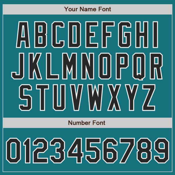 Custom Teal Black-White Two-Button Unisex Softball Jersey