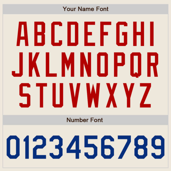 Custom Cream Royal-Red Two-Button Unisex Softball Jersey