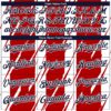 Custom Red Navy-White 3D American Flag Fashion Two-Button Unisex Softball Jersey