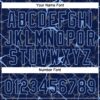 Custom Navy Light Blue 3D Pattern Abstract Network Two-Button Unisex Softball Jersey